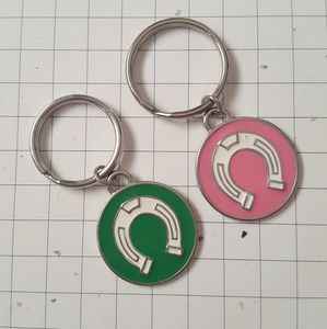 Bundle Keychain pink and green NWOT